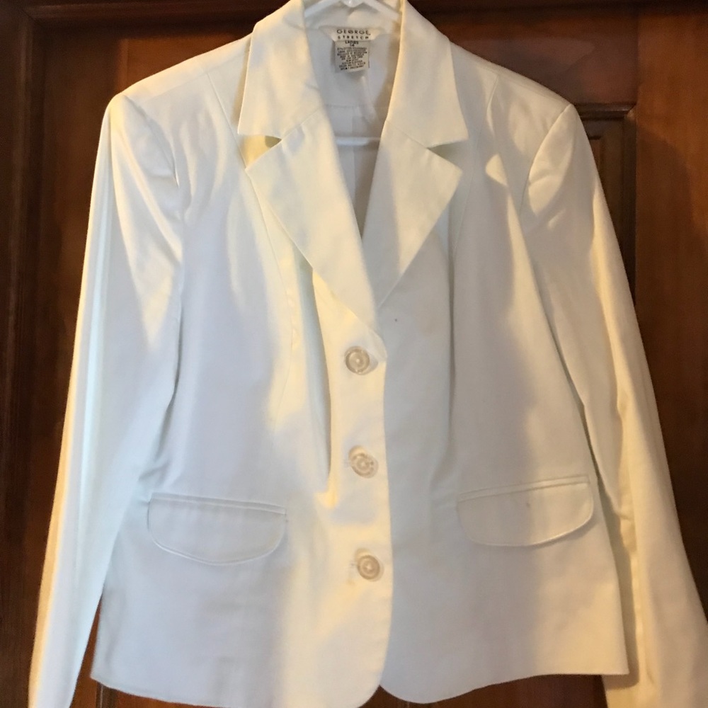 White lined jacket